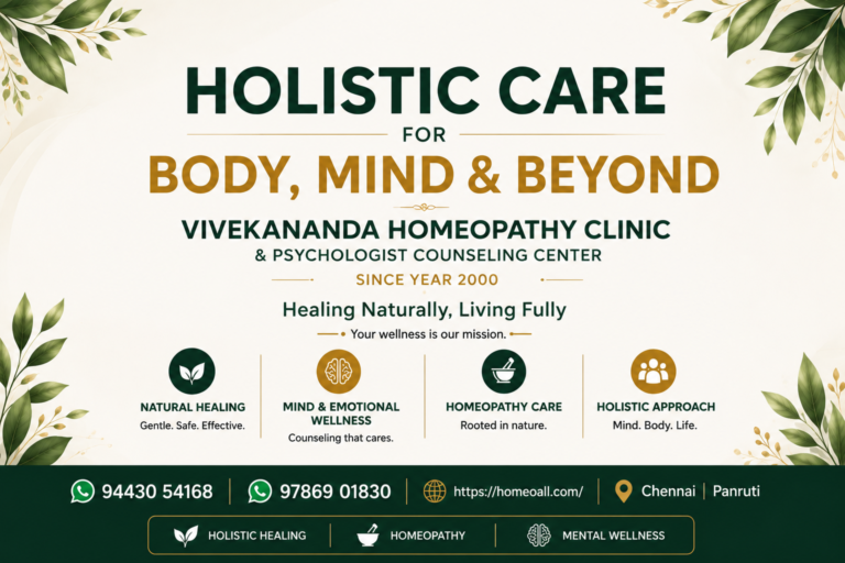 Vivekananda Homeopathy Clinic & Psychologist Counseling Center,