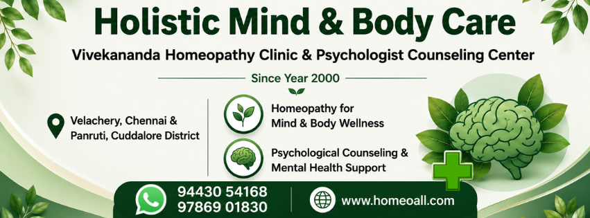 Vivekananda Homeopathy Clinic & Psychologist Counseling Center,